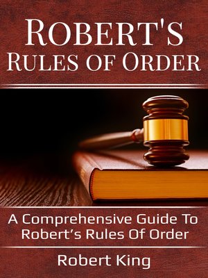 cover image of Robert's Rules of Order